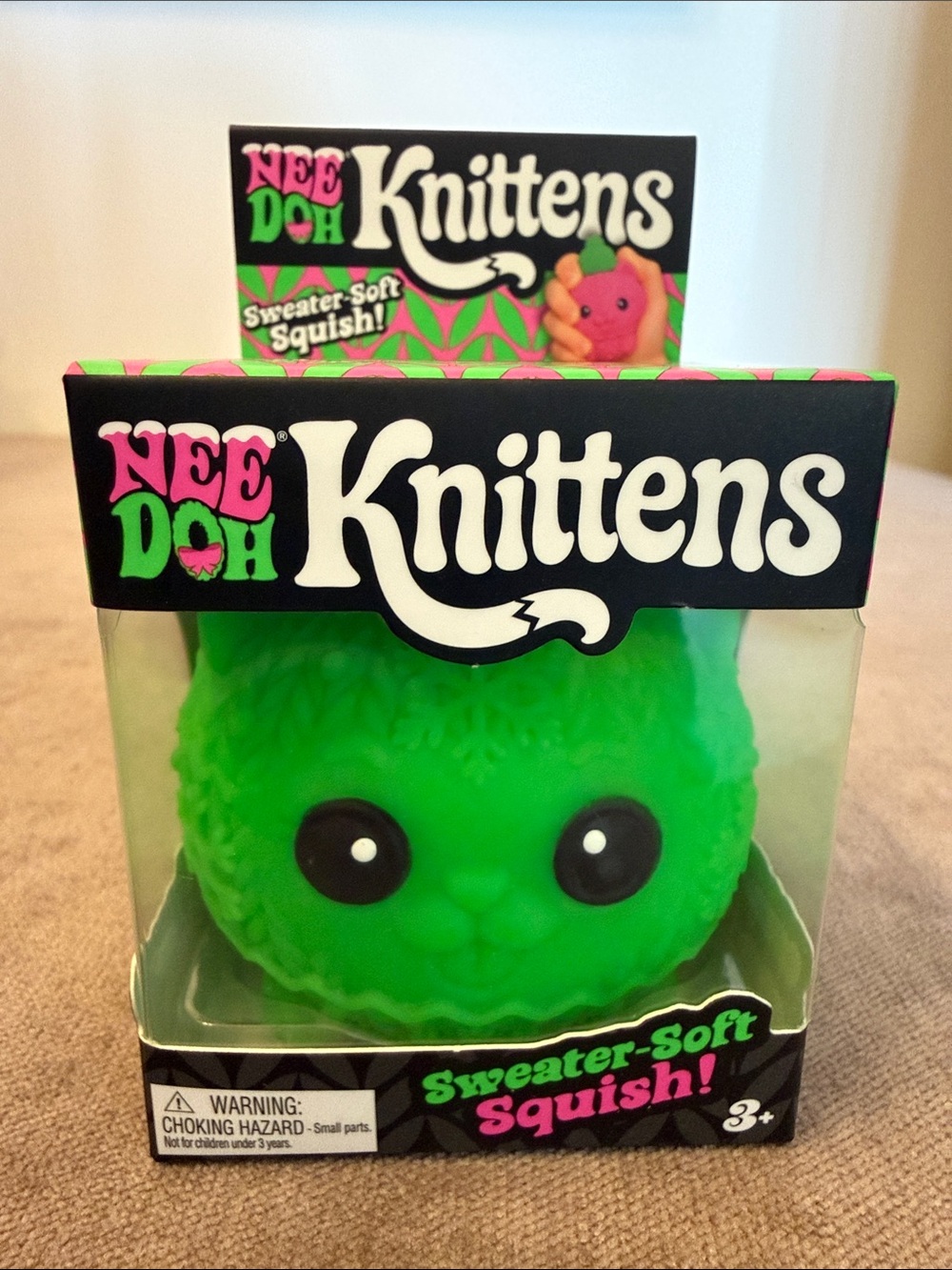 Needoh New Release Knittens Sweater-Soft Squish! - Green